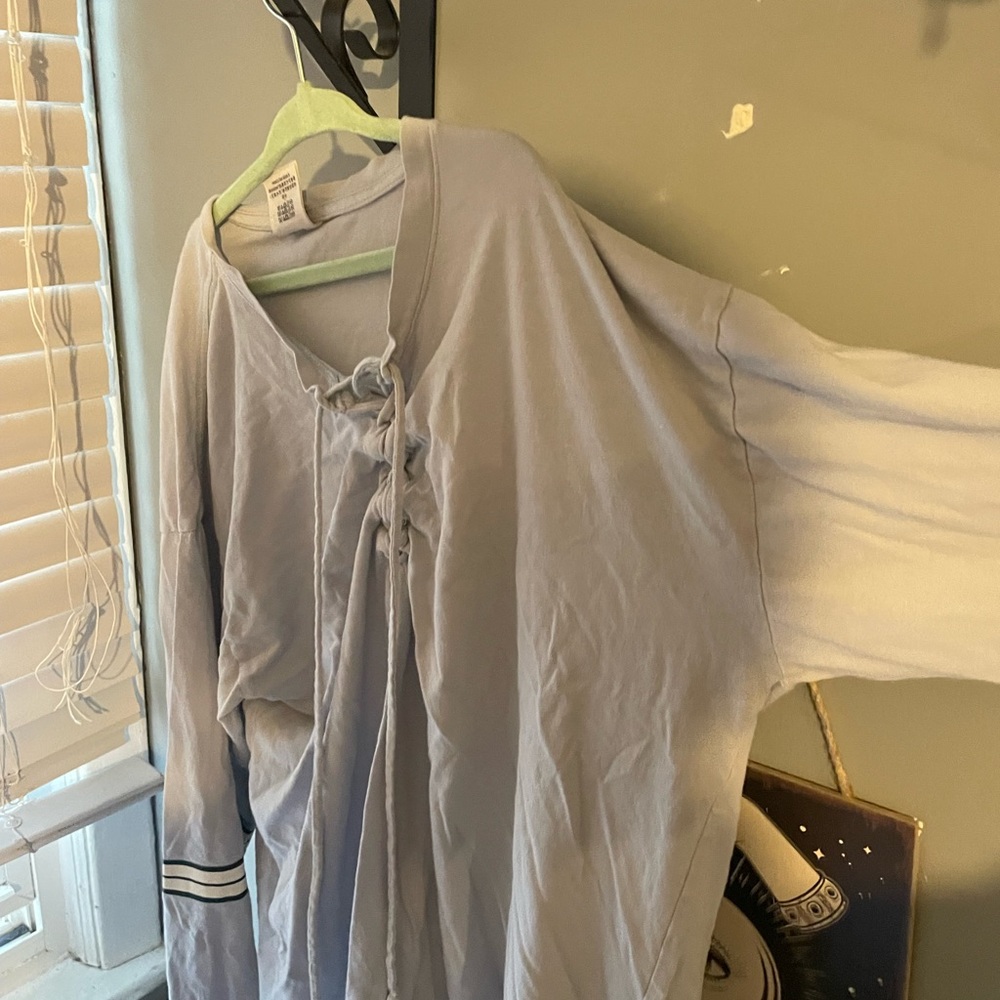 PINK light blue long sleeve
